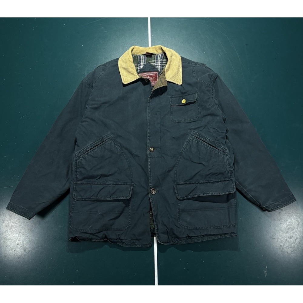 VTG Urban Equipment Green Chore Jacket Flannel Lined Field Barn Coat Men's Large